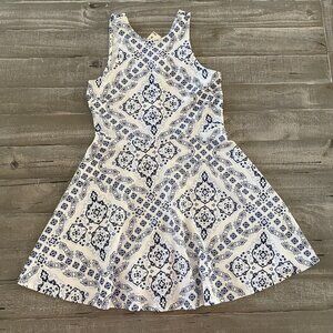 Aeropostale Dress Women’s Size Medium Sleeveless Summer Floral Print White